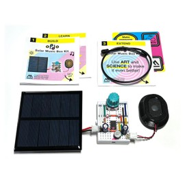 opdo Solar Music Box Kit | Turn Sunlight into Sound | STEM/STEAM DIY Circuit | Ages 9+ | Generative Musical Instrument | Millions of Tonal and Rhythmic Patterns | opdo | Makefast Workshop