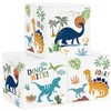 Clastyle Pack of 3 Dinosaur Children's Storage Boxes Leaf Fabric