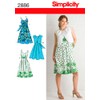 Simplicity Pattern 2886 Dress with Bodice Variations and Bolero Size