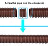 6.6ft Extra Flexible Pipe for POLARDAYS 3 inches Downspout Extender
