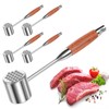 5PC 1.1Lb Dual-Side Meat Tenderizer Hammer, Heavy Duty Mallet with