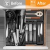 Homecor Kitchen Drawer Organizer Expandable Utensil Organizer, Cutlery Tray Drawer