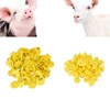 100pcs Livestock Ear Tag Anti Dropping Pig Round Ear Tag