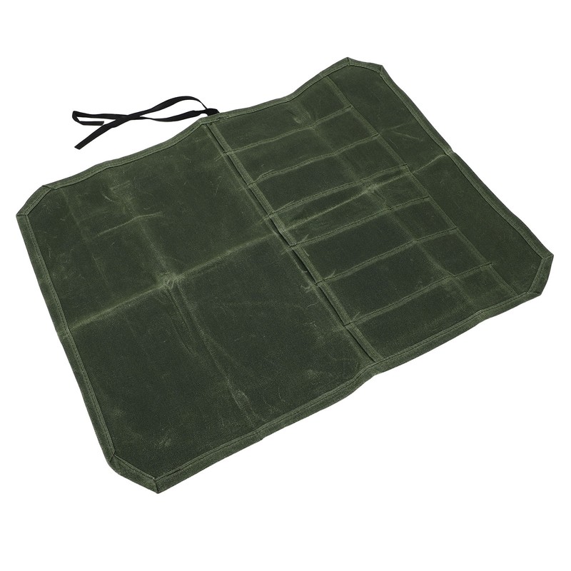 Waxed Canvas Knife Bag 7 Pocket Professional Foldable Chef Knife