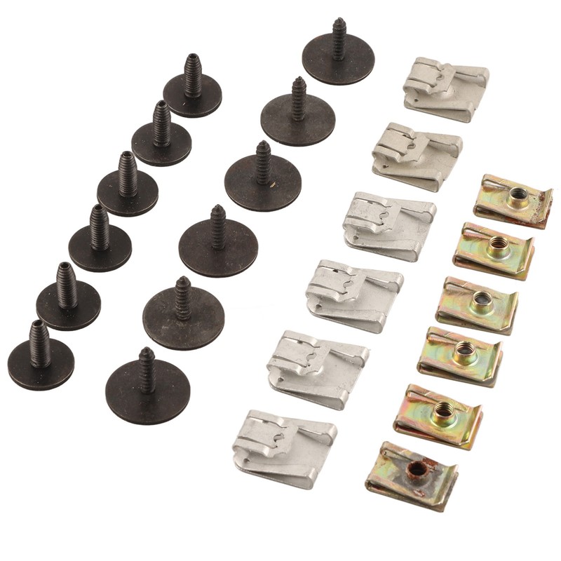 Engine Undertray Clips Screws Set Metal Replacement for E‑Class W211