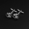 TUPARKA 6 Pairs of Classic Cufflinks for Men Stainless Steel