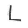 Operitacx 2Pcs Shaped Steel Ruler Angle Measuring Tool for Engineers