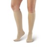 Ames Walker AW Style 136 Women's Microfiber 20-30 mmHg Firm Compression Knee High Socks Tan X-Large