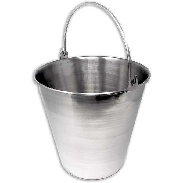 Edu-Labs Lab Bucket Stainless Steel Perfect for Medical, Laboratory and