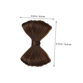 Gatuida 6pcs Bowknot Hair Bun Clips for Women Lightweight Fake Hairpieces Decorative Barrettes for Volume Boost Multi Occasion Styling Accessories for Parties Weddings Casual Wear