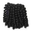 6 Pcs Jumpy Afro Kinky Twist Crochet Braid Natural Black