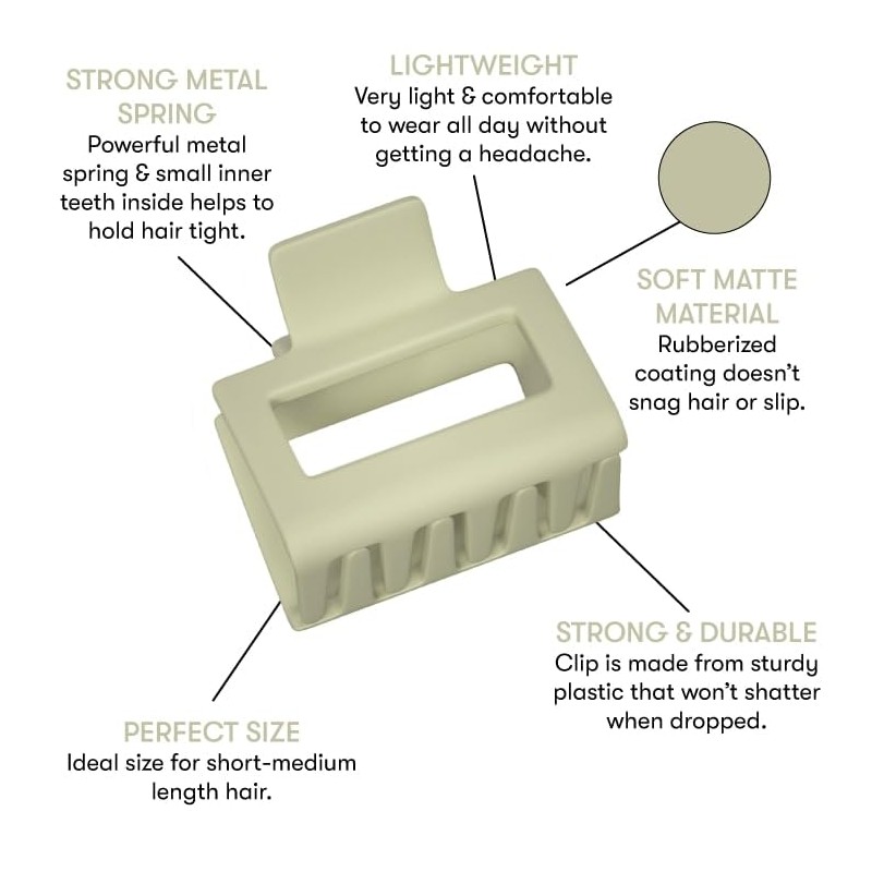 FRAMAR Hair Claw Clip Sage