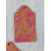 Paisley, Pink, Gold, Designer Hang Tags, Gift Tags, New