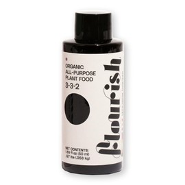 Flourish Plant Organic All-Purpose Plant Food 3-3-2 Fertilizer for Indoor Plants - CDFA Certified, Easy Application, 3-3-2 NPK, Eco-Friendly, EA 1.69 fl oz USA Made