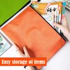Pack of 12 Waterproof Document Wallets, Bank Bags, Zip Briefcases,
