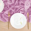 Socomi Purple Gauze Table Runner Chiffon Like Wedding Table Runner