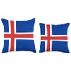 Icelandic Flag Iceland Gifts Throw Pillow