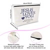 Christian Gifts for Women Faith Jesus Makeup Bag Motivational Saying