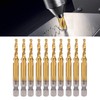 Tap Drill Set, 10 Pieces, Pitch: Approx. 0.03 inches (0.7