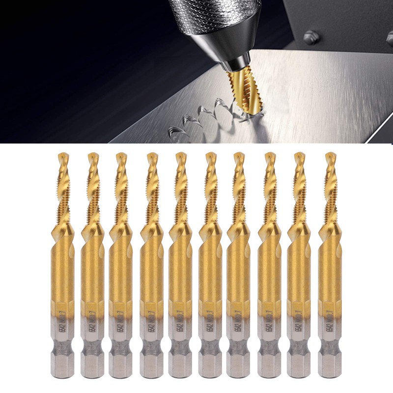 Tap Drill Set, 10 Pieces, Pitch: Approx. 0.03 inches (0.7