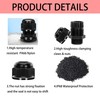 ZCLGOOD 10PCS 1/4" NPT Black Cable Glands, IP68 Waterproof Nylon
