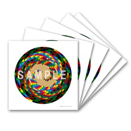 Kusurie Katakamuna Golden Dragon Small Size 4.1 x 4.1 inches (10.5 x 10.5 cm), Set of 5