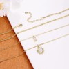 JSTHHTT 3 Pcs Halskette Damen, Goldkette Damen, Kette Damen, mehrreihige