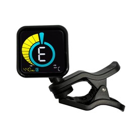KLIQ UberTuner-Max, USB-Rechargeable Clip-On Tuner for Guitar, Bass, Violin, Ukulele & All Instruments, Fast Chromatic Tuning, Octave Display, Vibration-Based Detection, Multi-Key Modes, Black