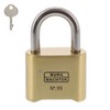 Burg-Wächter 99 Ni 50 SB Combination Padlock, Brass, Normal