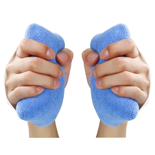 REAQER Cojín de contracción de mano con banda elástica resistente al sudor para rehabilitación de pacientes, paquete de 2