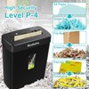 Woolsche Paper Shredder,10-Sheet Cross Cut with 3.43-Gallon Basket, P-4 Security