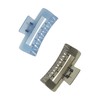 GOODY CLAW CLIP SET RECTANGLE 2CT COOL
