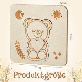 Gulfmew *Willst du Meine Patentante Sein* Christening Godmother Questions Gift Godmother Questions Ideas Creative Godfather Gifts DIY Gift for Godmother and Godfather Baby Birth Baby Shower (Bear)