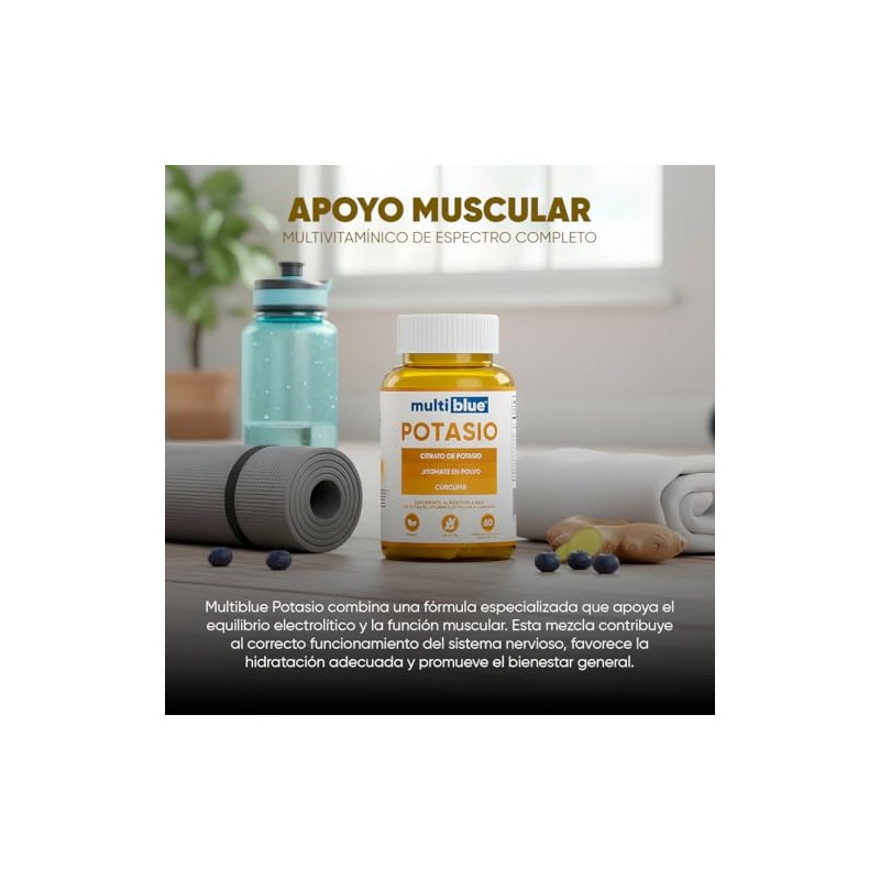 Potasio Cápsulas Citrato Cúrcuma Jitomate Suplemento Uso Diario Sistema Muscular