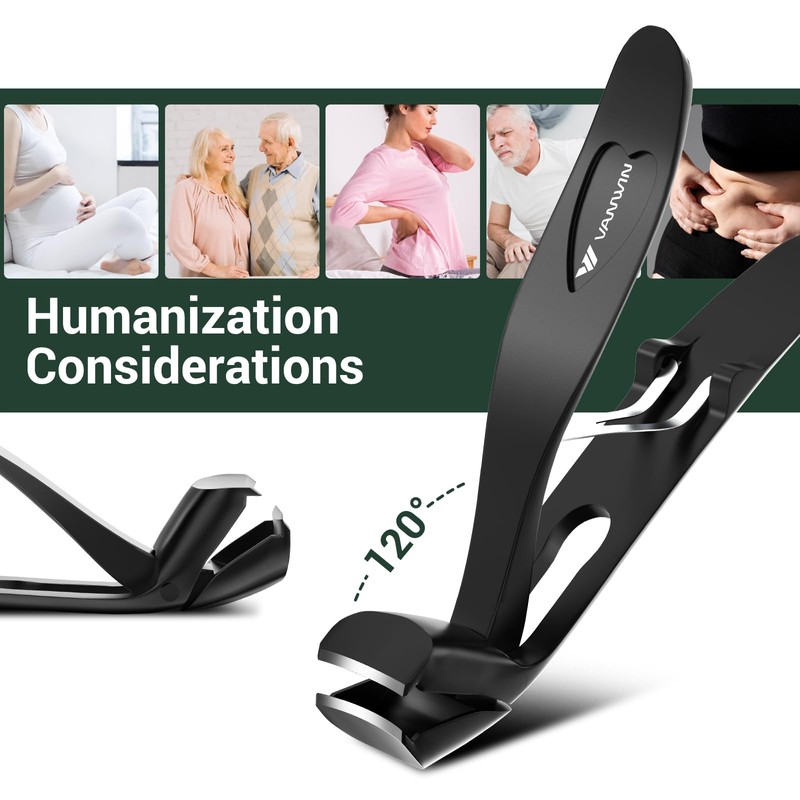 German Nail Clippers for Men, VANWIN Toenail Clippers for Thick