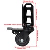 Chegulu 3" Storage Rack Caster Wheels, Storage Shelf Accessories Fit