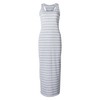 Roselux Women's Sleeveless Scoop Neck Striped Maxi Sundresses Loose Racerback