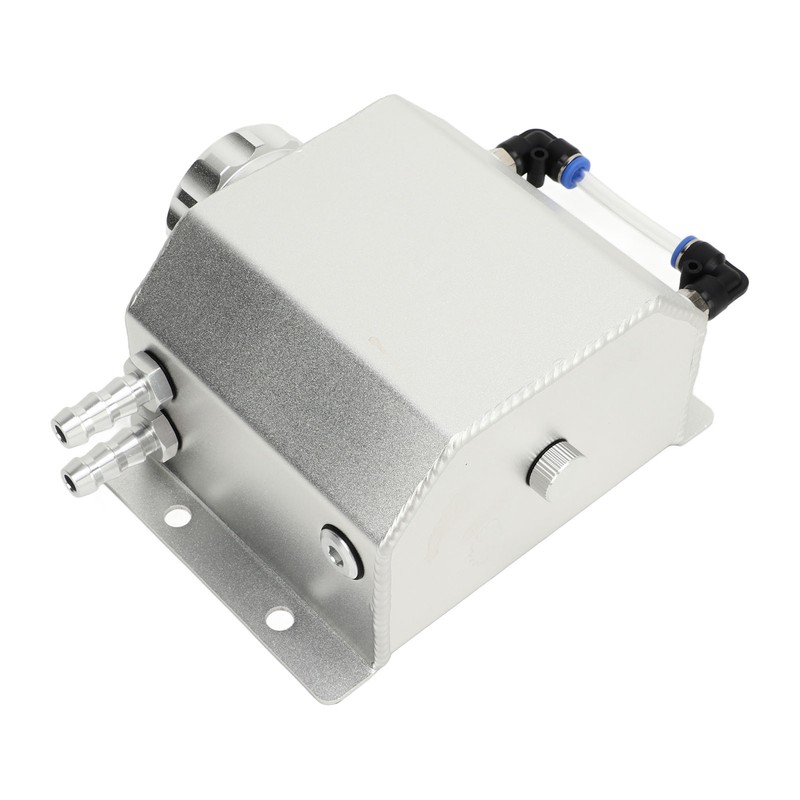 Universal Engine Coolant Expansion Tank 1L Aluminum Alloy Overflow Reservoir