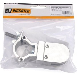 Riggatec Half Clamp (32-35 mm) with Glass Panel Holder (10-16 mm) up to 20 kg