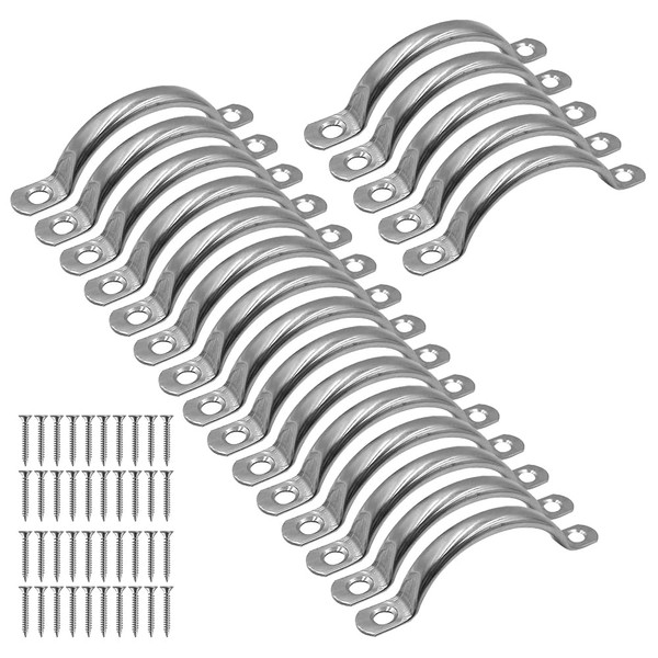 ONEBO Pack of 20 Stainless Steel Handles, Cabinet Handles, Kitchen