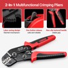 YUWEIC Ratcheting Wire Crimping Tool for AWG 24-16 Open Barrel