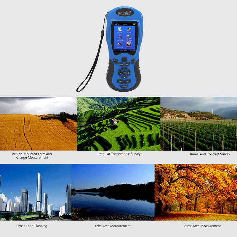 Land Measure Tool GPS Area Measuring Instrument with Smart Calculation,