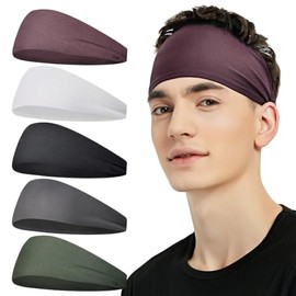 Diademas Deportivas 5 Pack, Antideslizantes - 5 Colores Variados