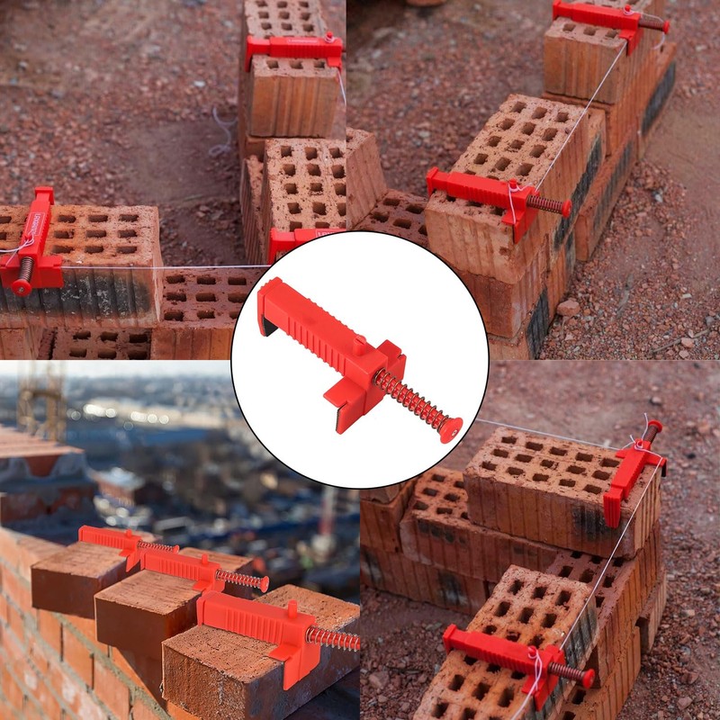 4pcs 3.5-4.7 Inch Brick Line Clips Line Runners，Brick Liners Runner