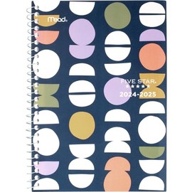 Five Star Simplistic Graphic Small Weekly/Monthly Student Planner, Bilingual (1718G-200FA-25)