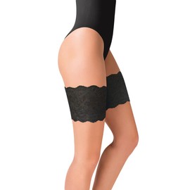 Selente Lovely Legs Women's Elastic Thigh Bands, Various Models, Made in the EU, Black lace