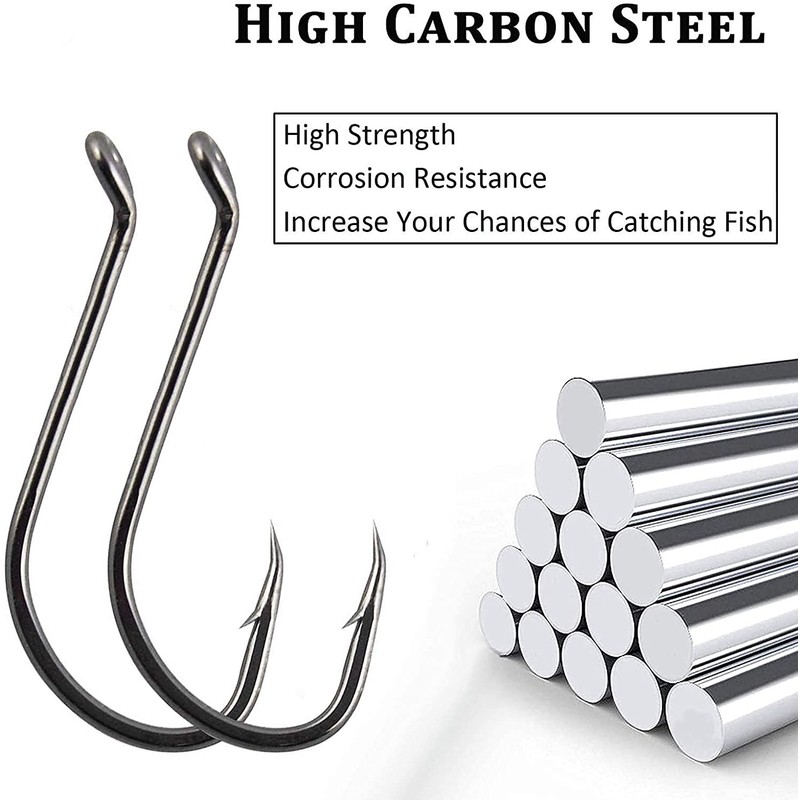 Octopus Fishing Hooks High Carbon Steel Jig Hooks Offset Sport