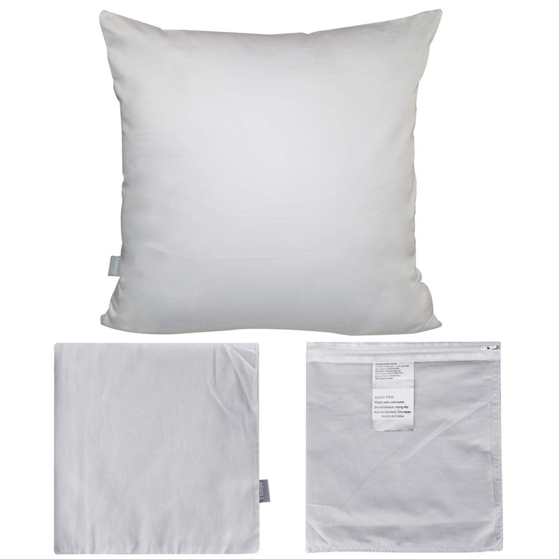 4-Pack Cotton Comfortable Solid Decorative Throw Pillow Case Square Cushion