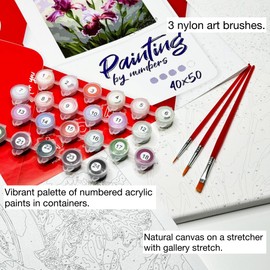 IDEYKA ©tanya_bonya Painting by Numbers 30 x 30 cm with Wooden Frame