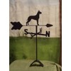 Great Dane Roof Mounted Weathervane Black Wrought Iron